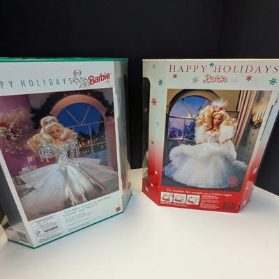 2 - Happy Holidays Barbies
