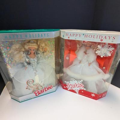 2 - Happy Holidays Barbies