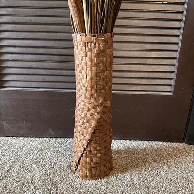 PERRY ELLIS 6 PIECE FULL SHEET SET, HOWARD MILLER CLOCK AND HOME DECOR VASE WITH FAUX PLANTS