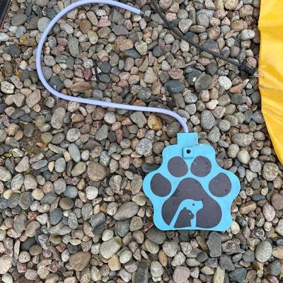 HEATED DOG POOL, SPRINKLER TOY AND FLOATING PINEAPPLE FOR YOUR PET