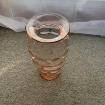 Vintage Pink Depression Vase