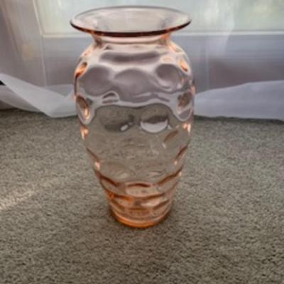 Vintage Pink Depression Vase