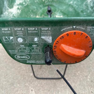 SCOTTS SPREADER AND SUNJOE ELECTRIC TILLER CULTIVATOR