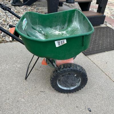 SCOTTS SPREADER AND SUNJOE ELECTRIC TILLER CULTIVATOR