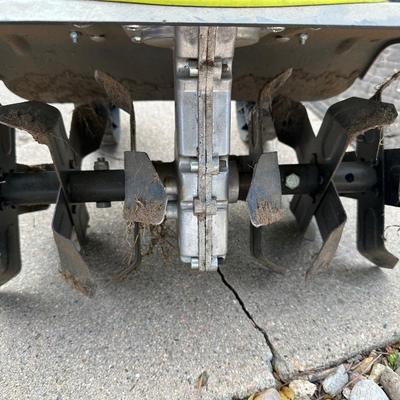 SCOTTS SPREADER AND SUNJOE ELECTRIC TILLER CULTIVATOR