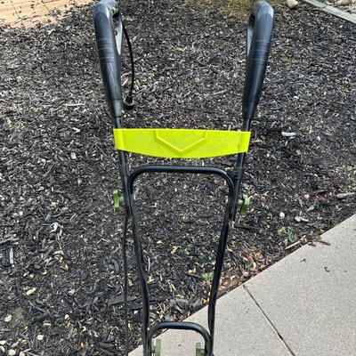 SCOTTS SPREADER AND SUNJOE ELECTRIC TILLER CULTIVATOR