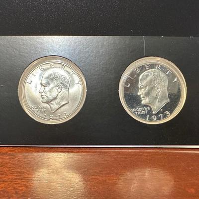 2 - 1973 EISENHOWER DOLLARS S-MINT