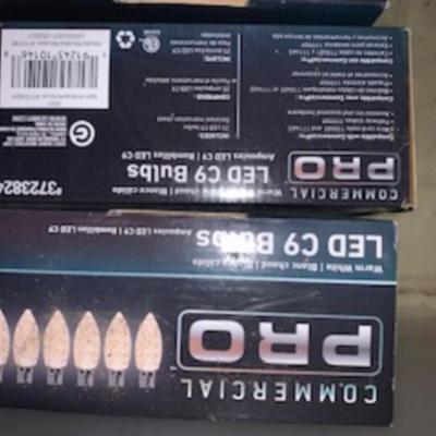 “Commercial PRO LED C9 Bulbs Decorative Lighting 4 sealed boxes