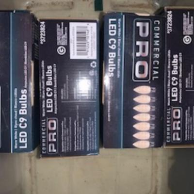 Commercial PRO LED C9 Bulbs Decorative Lighting 4 Boxes Sealed