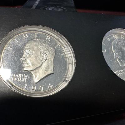 2 - 1974 EISENHOWER DOLLARS S-MINT