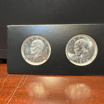 2 - 1974 EISENHOWER DOLLARS S-MINT