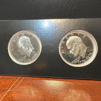 2 - BICENTENNIAL EISENHOWER DOLLARS S-MINT