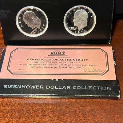 1977 & 1978 EISENHOWER DOLLARS S-MINT