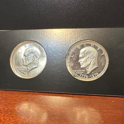 2 - BICENTENNIAL EISENHOWER DOLLARS S-MINT