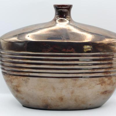 Decorative Metallic Ceramic Vase