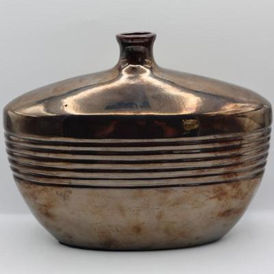 Decorative Metallic Ceramic Vase
