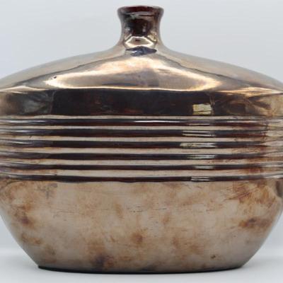 Decorative Metallic Ceramic Vase