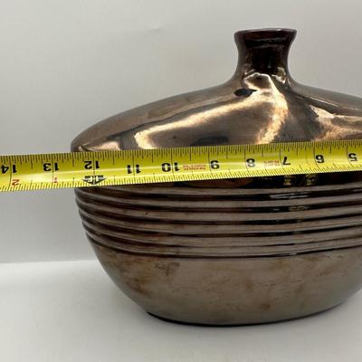 Decorative Metallic Ceramic Vase