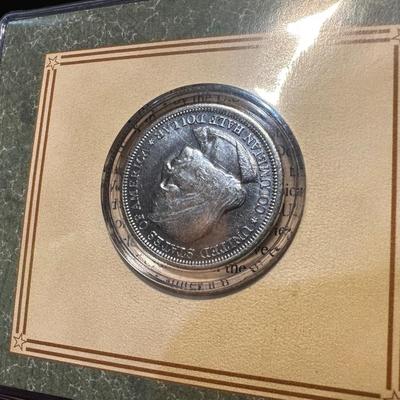 1893 SILVER COLUMBIAN EXPOSITION COMMEMORATIVE HALF DOLLAR