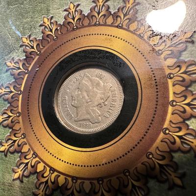 1868 THREE CENT NICKEL