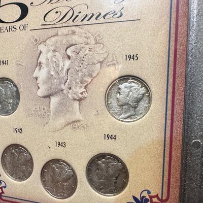 LAST 5 YEARS OF SILVER MERCURY DIMES