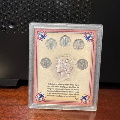 LAST 5 YEARS OF SILVER MERCURY DIMES