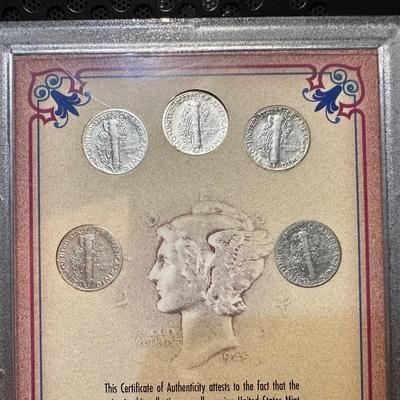 LAST 5 YEARS OF SILVER MERCURY DIMES