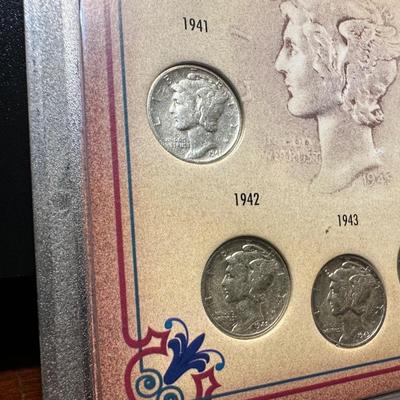 LAST 5 YEARS OF SILVER MERCURY DIMES
