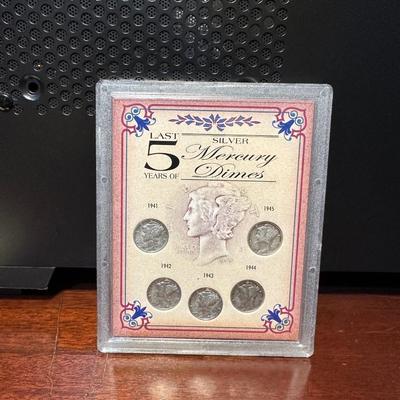 LAST 5 YEARS OF SILVER MERCURY DIMES