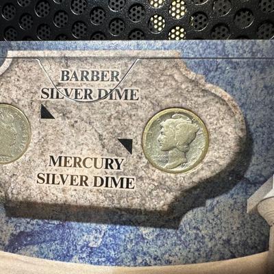 1916 SILVER BARBER/MERCURY DIMES AND S-MINT NICKELS