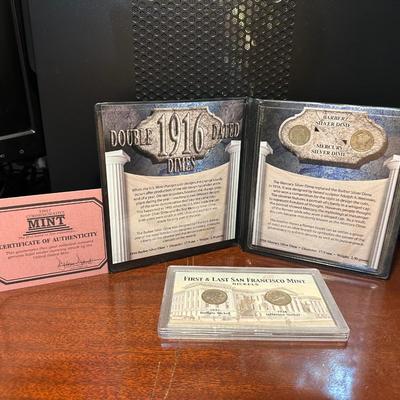 1916 SILVER BARBER/MERCURY DIMES AND S-MINT NICKELS