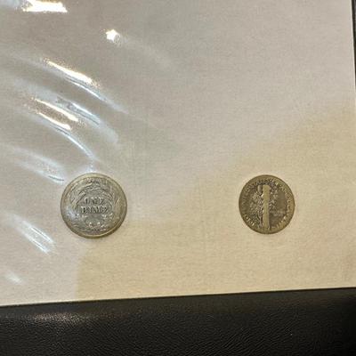 1916 SILVER BARBER/MERCURY DIMES AND S-MINT NICKELS