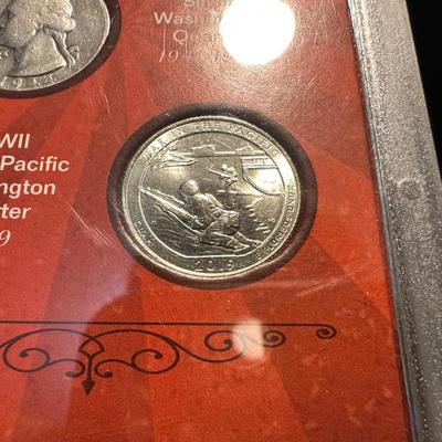 WWII WASHINGTON QUARTER COLLECTION AND GRADED PR67 1964 QUARTER
