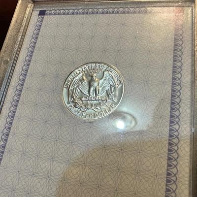 WWII WASHINGTON QUARTER COLLECTION AND GRADED PR67 1964 QUARTER