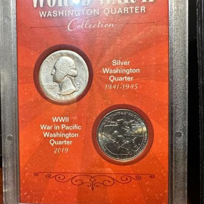 WWII WASHINGTON QUARTER COLLECTION AND 3 CENTURIES OF NICKELS