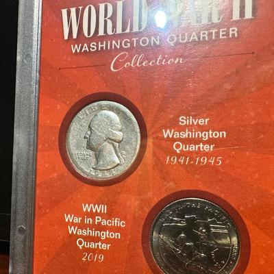 WWII WASHINGTON QUARTER COLLECTION AND 3 CENTURIES OF NICKELS