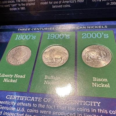 WWII WASHINGTON QUARTER COLLECTION AND 3 CENTURIES OF NICKELS