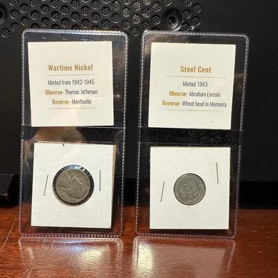 1944 WARTIME NICKEL, 1943 STEEL PENNY AND FIRST DECADE OF THE 20th CENTURY COIN COLLECTION