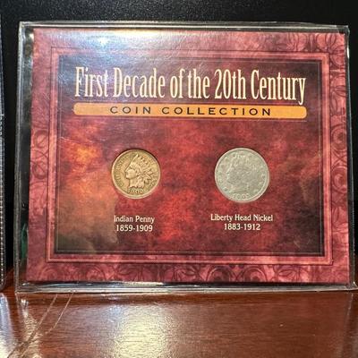 1944 WARTIME NICKEL, 1943 STEEL PENNY AND FIRST DECADE OF THE 20th CENTURY COIN COLLECTION