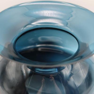 Italian Art Glass Sculptural Vase / Bowl by Bormioli Rocco