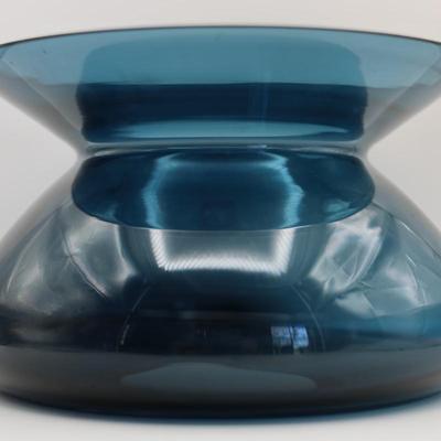 Italian Art Glass Sculptural Vase / Bowl by Bormioli Rocco