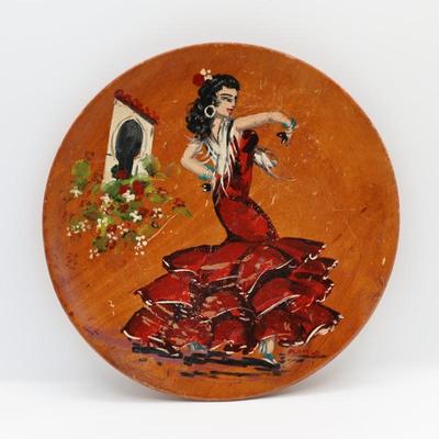 Pair of Hand-Painted Spanish Flamenco Dancer Plates