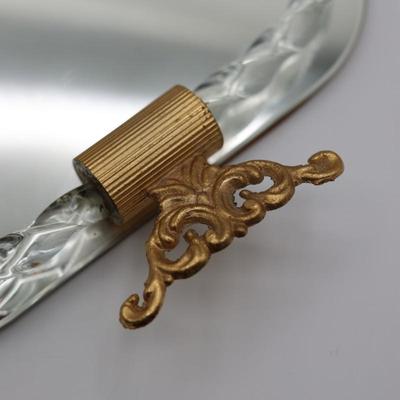 Mid-Century Venetian-Style Etched Vanity Mirror Tray