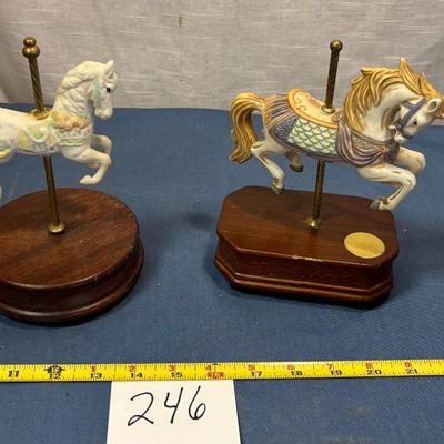 Carousel Horse Music Box Lot