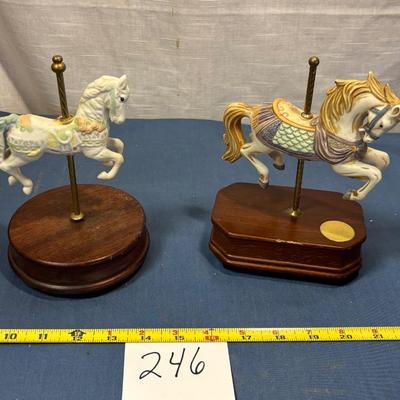 Carousel Horse Music Box Lot