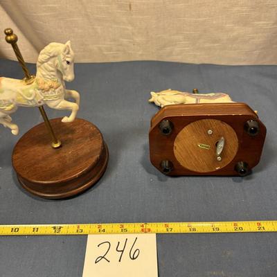 Carousel Horse Music Box Lot