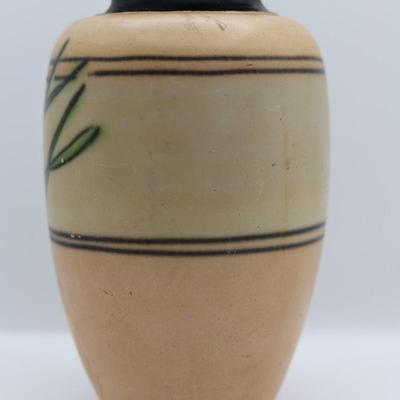 Hand-Painted Pottery Vase — Marked “Made in Japan”