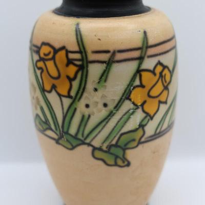 Hand-Painted Pottery Vase — Marked “Made in Japan”