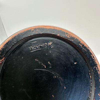 Hand-Painted Pottery Vase — Marked “Made in Japan”