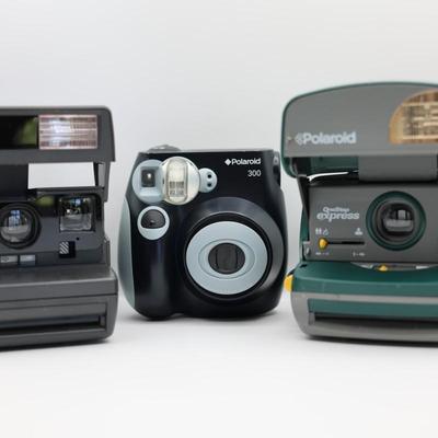 Lot of 3 Polaroid Instant Cameras